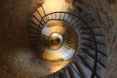 Escalier d la tour du Schlosberg-Forbach